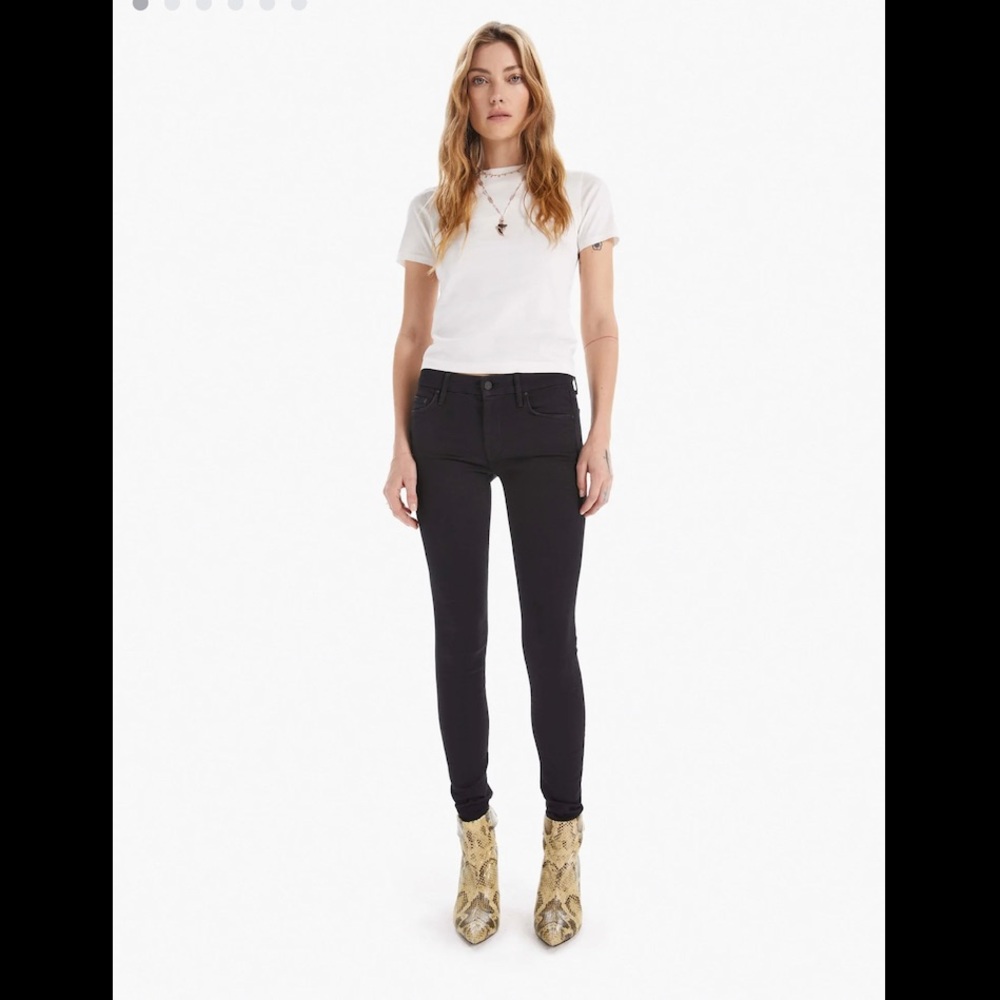 MOTHER The Looker Mid Rise Skinny  - Shade Not Guilty